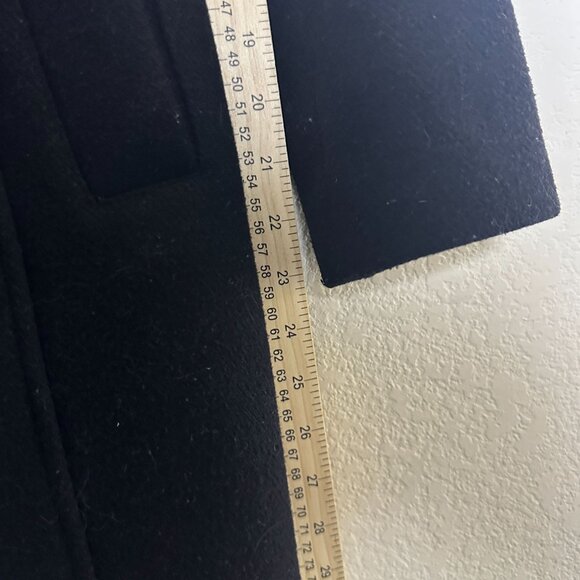 Michael Kors Wool Blend Coat Jacket Women 2P Black Full Zip Outerwear Fall Gold - Picture 9 of 16